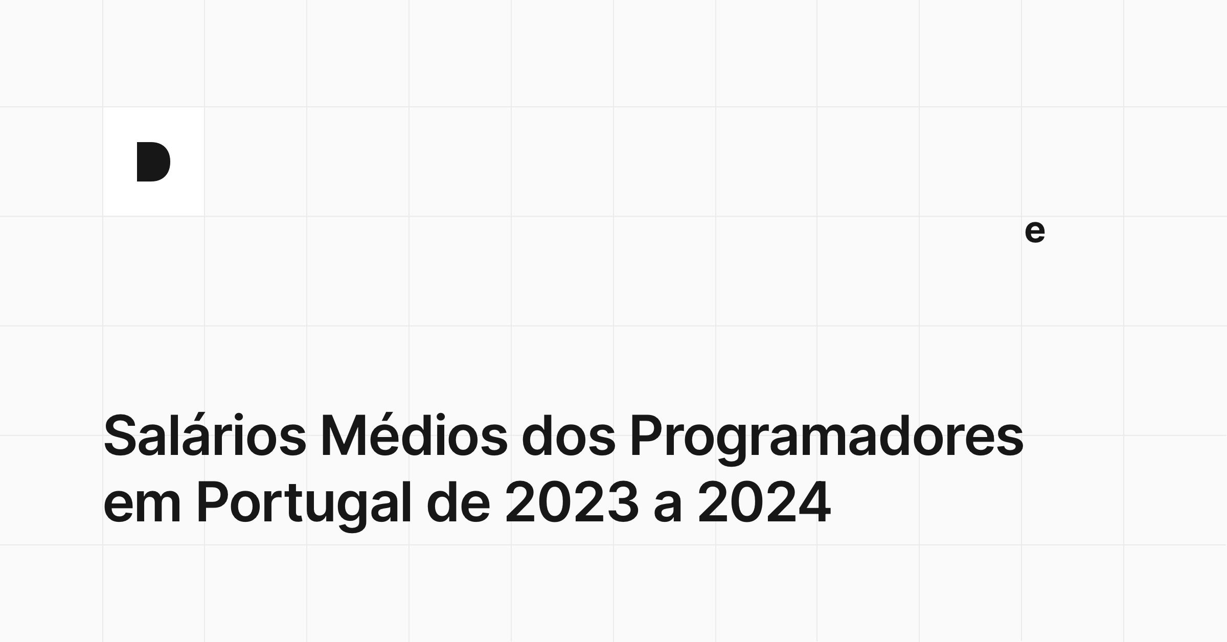 Mudanças nos Salários Médios dos Programadores em Portugal de 2023 a 2024